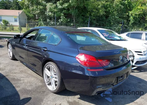 2016 BMW 650I Gran Coupe from USA, damaged, VIN WBA6D4C59GD977294